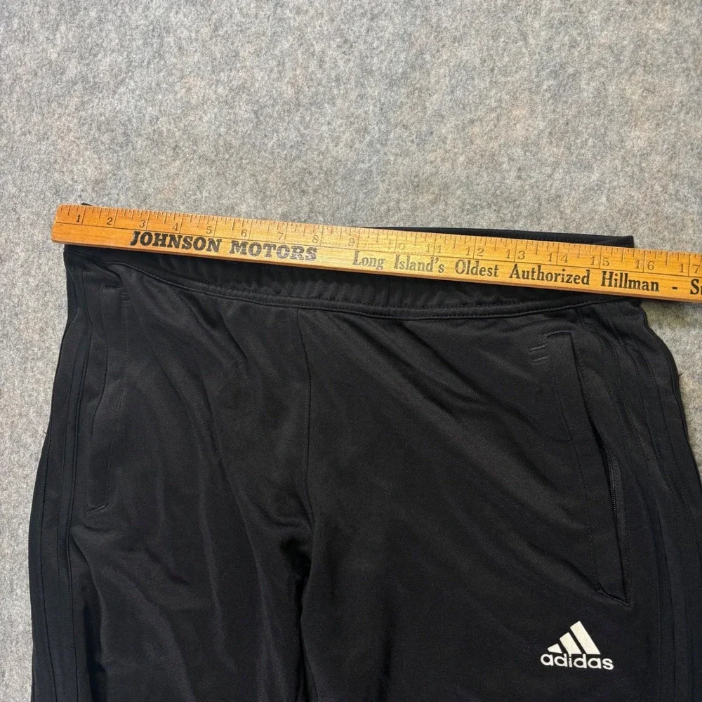 Adidas Climalite Black Athletic‎ Track Pants Joggers Zip Bottoms Mens M